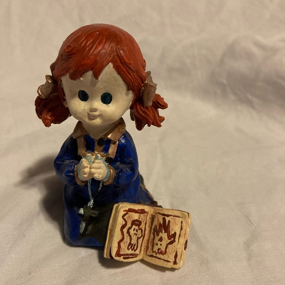 Hand painted Lil’ Rowena + Book of the Damned repurposed figurine
